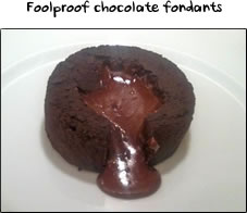 Foolproof chocolate fondants